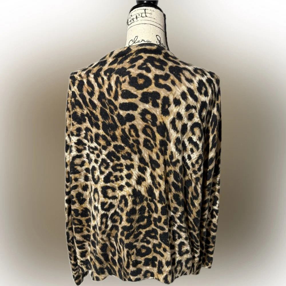 Leopard Print Women's Sweater - Picture 2 of 2